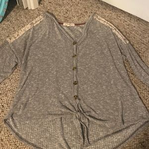 women’s gray sweater